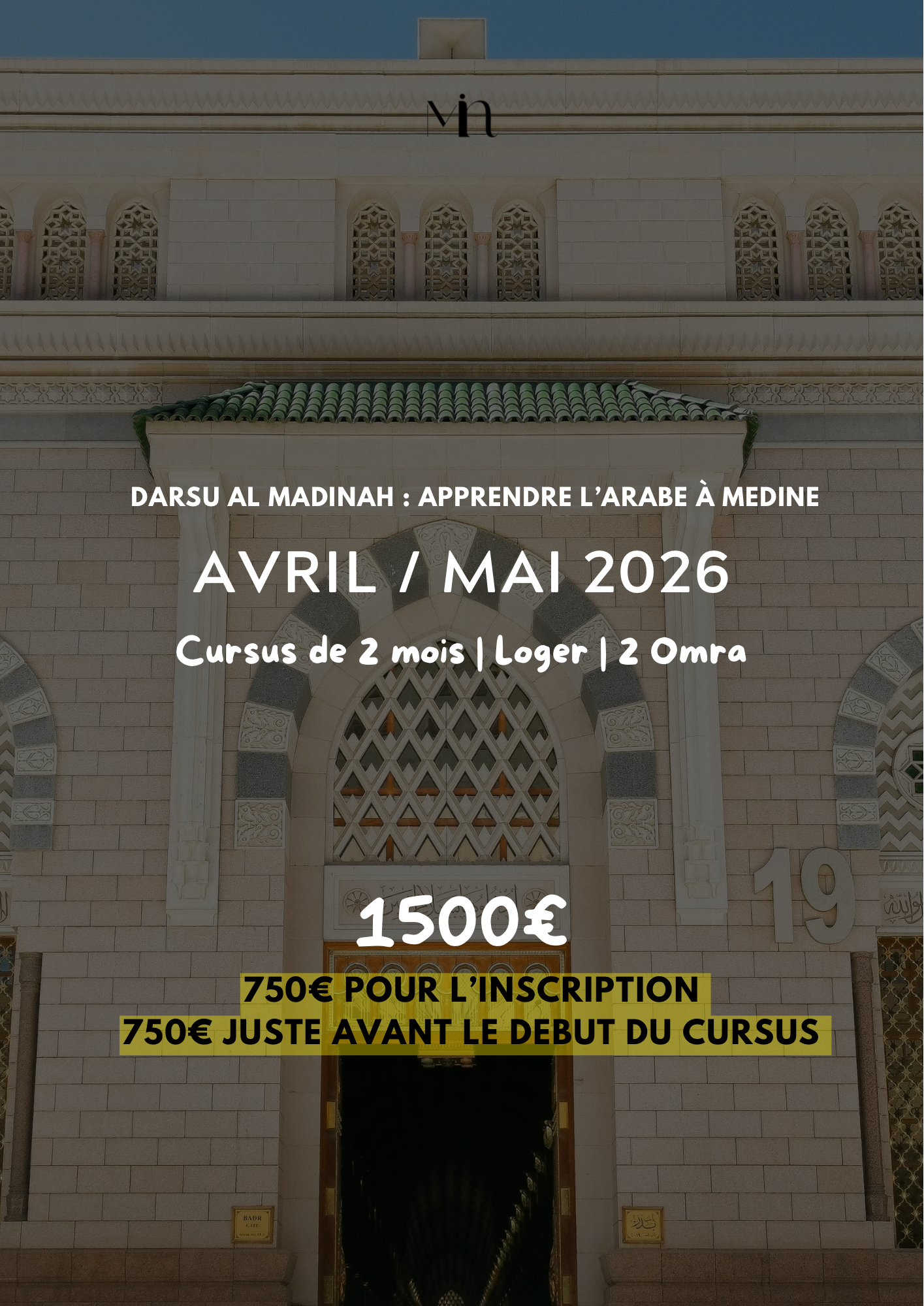 Session Avril / Mai 2026 [4 Avril au 29 Mai]